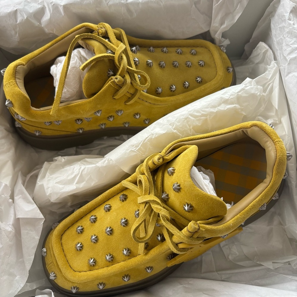 Brand new authentic Burberry men’s leather Spiked shoe loafer - Picture 3 of 8